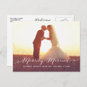 Merrily Marriott Christmas Photo Holiday Postcard Feestdagenkaart (Voorkant / Achterkant)