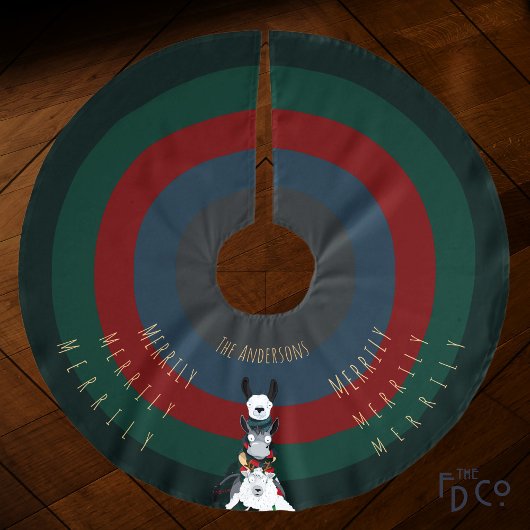 "Merrily Merrily" Ezel Llama & Schaap Kerstboom Rok