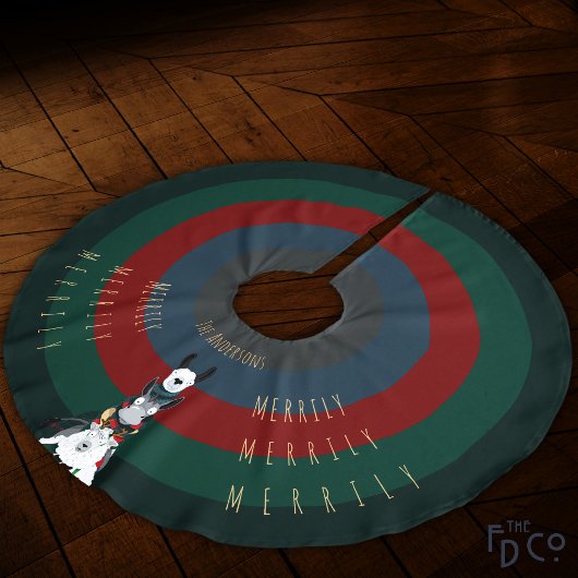 "Merrily Merrily" Ezel Llama & Schaap Kerstboom Rok