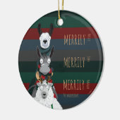 Merrily Merrily Funny gepersonaliseerd Keramisch Ornament (Links)