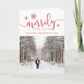 Merrily ooit na | Gevouwen Vakantie Feestdagen Kaart (Voorkant)