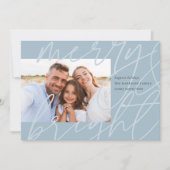 Merrily Sketched | Moderne vakantiefotokaart Feestdagenkaart (Voorkant)