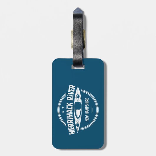 Merrimack New Hampshire Kayak Bagagelabel (Achterkant verticaal)