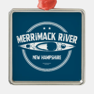 Merrimack New Hampshire Kayak Metalen Ornament
