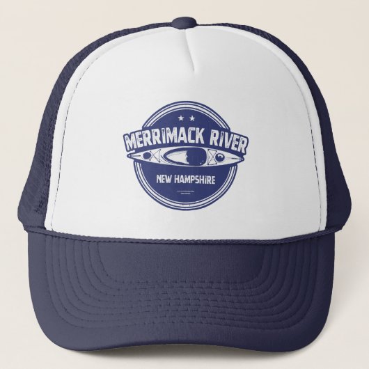 Merrimack New Hampshire Kayak Trucker Pet (Voorkant)