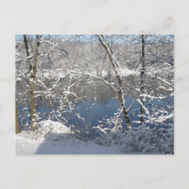 Merrimack River in de winter Briefkaart