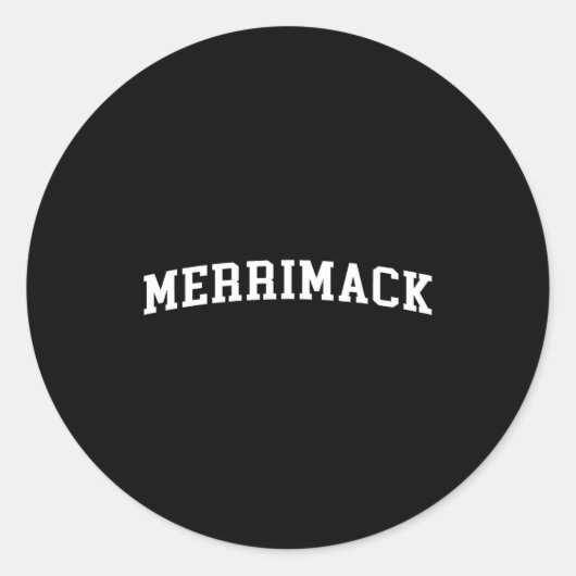 Merrimack ronde sticker (Voorkant)