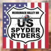 Merrimack Valley NH-hoofdstuk - Decal Vlag & Logo (Vel 2)