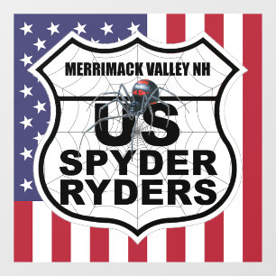 Merrimack Valley NH-hoofdstuk - Decal Vlag & Logo