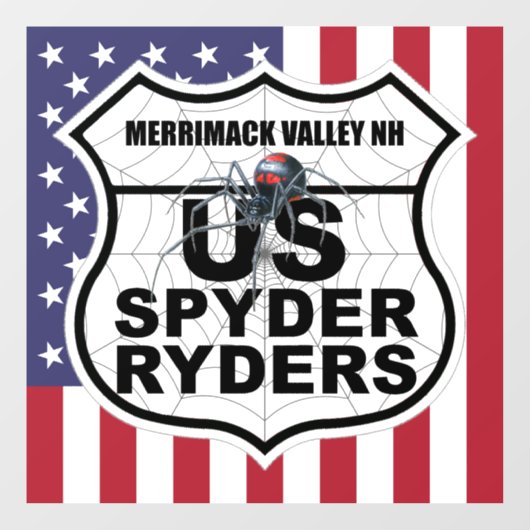 Merrimack Valley NH-hoofdstuk - Decal Vlag & Logo (Vel)