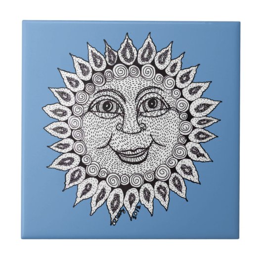 Merriment Sunshine Tile Tegeltje (Voorkant)