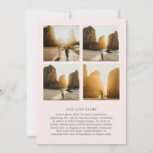 Merrin Blush Elegant Wedding Save The Date (Achterkant)