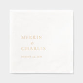 Merrin Elegant Wedding Folie Servetten (Voorkant)