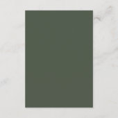 Merrin Moss Elegant Wedding Informatiekaartje (Achterkant)