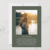 Merrin Moss Elegant Wedding Kaart (Achterkant)