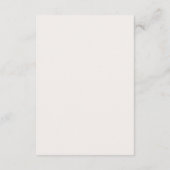 Merrin neutraal elegante bruiloft informatiekaartje (Achterkant)