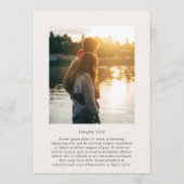 Merrin neutraal elegante bruiloft menu (Achterkant)