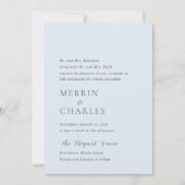Merrin Sky Elegante bruiloft Kaart (Voorkant)