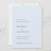 Merrin Sky Elegante bruiloft Save The Date (Voorkant)