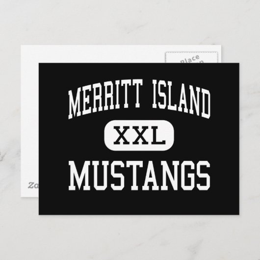 Merritt Island - Mustangs - High - Merritt Island Briefkaart (Voorkant / Achterkant)