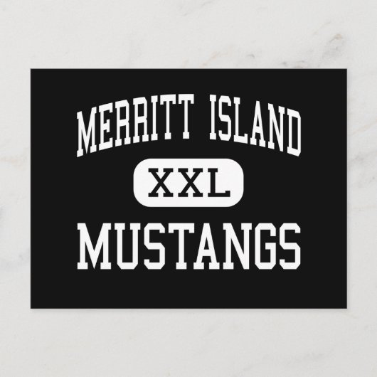 Merritt Island - Mustangs - High - Merritt Island Briefkaart (Voorkant)