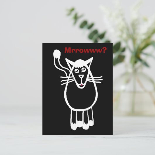 Merrowww? Briefkaart (Staand voorkant)