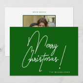 MERRRY CHRISTMAS | Foto toevoegen Kaart (Voorkant / Achterkant)