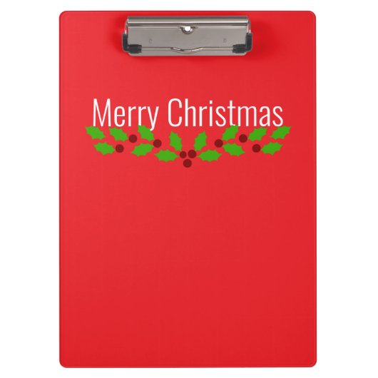 Merrry Christmas, holiday red, Klembord (Voorkant)