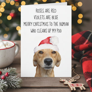 Merrry Kerstmis van de Dog Funny Kaart