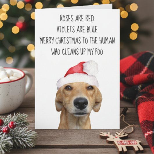 Merrry Kerstmis van de Dog Funny Kaart