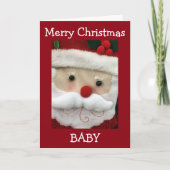 MERRY *1st* CHRISTMAS BABY-HOLIDAIRE KAART (Voorkant)