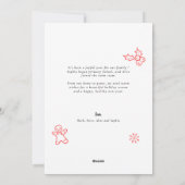 Merry 4 photos collage Christmas Holiday  Feestdagenkaart (Achterkant)