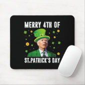Merry 4th Of St Patricks Day Confused Funny Joe Bi Muismat (Met muis)
