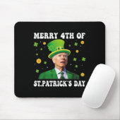 Merry 4th Of St Patricks Day Groovy Joe Biden Conf Muismat (Met muis)
