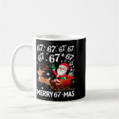 Merry 67-mas Funny Christmas Six Seven Holiday Hum Koffiemok (Links)