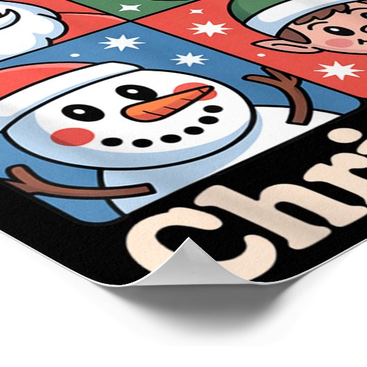 Merry 6 7 Six Seven Meme Christmas Women Men Kids Poster (Hoek)