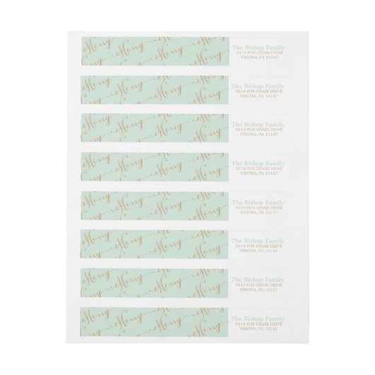 MERRY-adreslabels Adreslabel Wikkel (Vel)