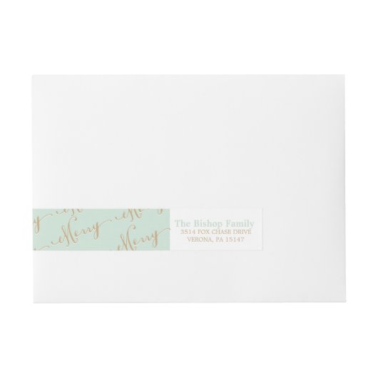 MERRY-adreslabels Adreslabel Wikkel (Voorkant)