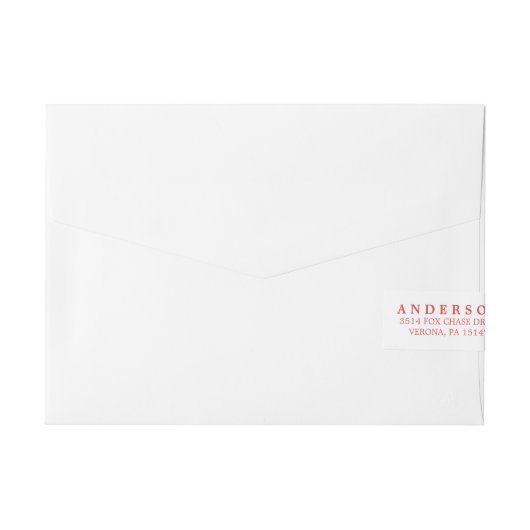 MERRY-adreslabels Omwikkelbaar Adreslabel (Achterkant)