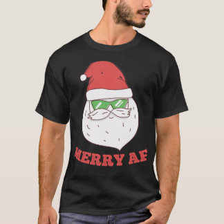 Merry Af Cool Santa T-shirt