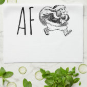 Merry AF Funny Kerstkerstkerstkerst Theedoek (Gevouwen)