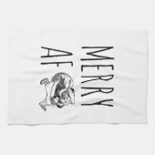 Merry AF Funny Kerstkerstkerstkerst Theedoek (Horizontaal)
