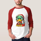 Merry AF Green Grumpy Duck T-shirt (Voorkant)