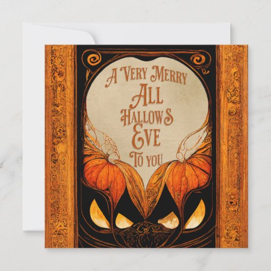 Merry All Hallows Eve |  Kaart Halloween (Voorkant)