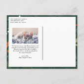 Merry All Hand Lettered kerstfoto Uitnodiging Briefkaart (Achterkant)