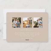 Merry All the Way 4-foto kerst Kaart (Achterkant)