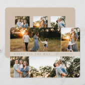 Merry All the Way 4-foto kerst Kaart (Voorkant / Achterkant)