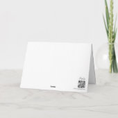 Merry & All Things Bright | Holiday Christmas Card Bedankkaart (Achterkant)