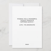 Merry Alles Black Labrador Kerstmis Feestdagenkaart (Achterkant)