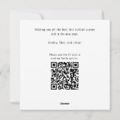Merry Alles Calligrafie Aangepaste Foto QR Code Feestdagenkaart (Achterkant)